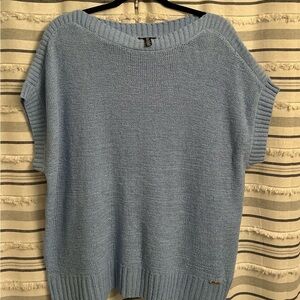 Jones New York Light Blue Crew Neck Sweater